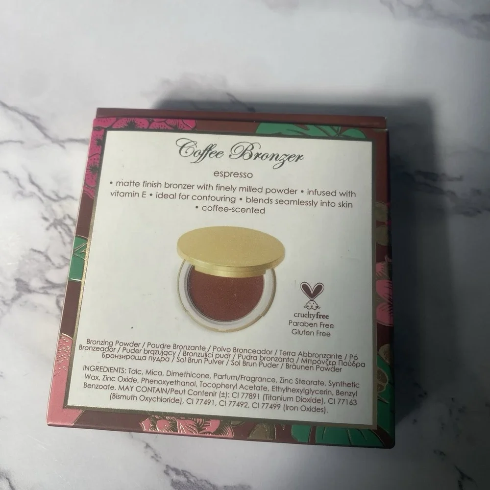 Winky Lux Coffee Bronzer ESPRESSO Matte Powder‎ Compact Contouring Makeup New